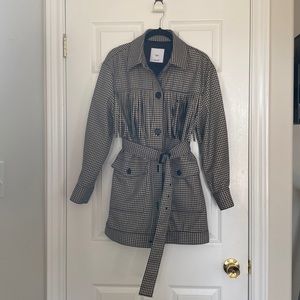 MNG Frill Belted Jacket (New Without Tags)